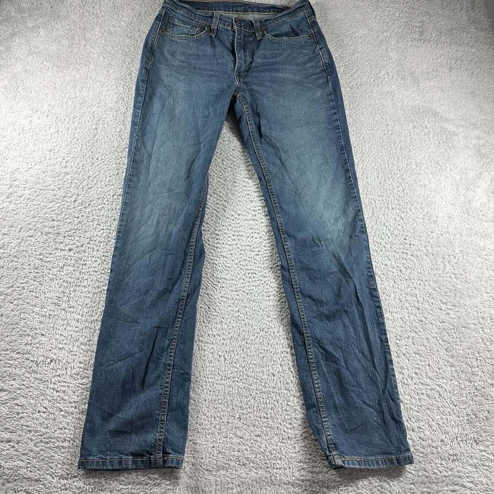 VINTAGE Levi's 514 Jeans Mens 29x32 (Fits 28x30) Blue Dark Wash Faded Classic